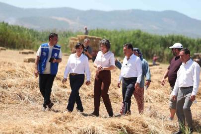 Ekinanbarı’nda üreticinin yükünü hafifleten destek