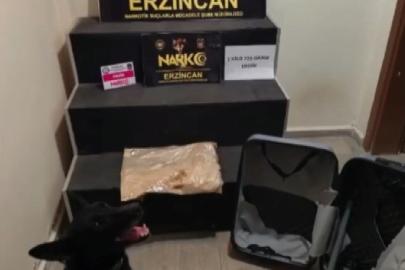 Erzincan’da 1 kilo 725 gram eroin ele geçirildi, 1 şüpheli tutuklandı