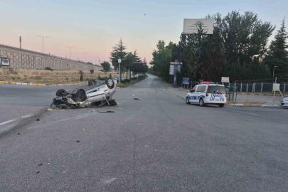 Eskişehir’de kontrolden çıkan otomobil takla attı: 1 yaralı