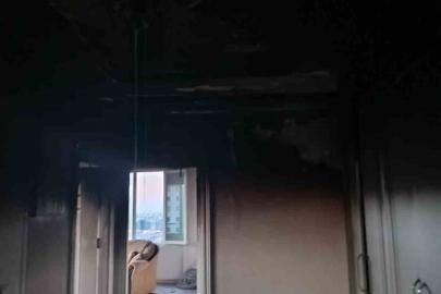Evi yaktı, canı zor kurtarıldı