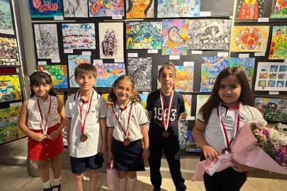 GKV Özel İlkokulu’ndan uluslararası sanat zaferi