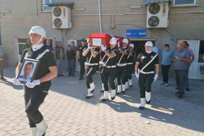 Görev başında hayatını kaybeden polis memuru son yolculuğuna uğurlandı