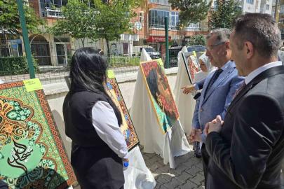 Hayat Boyu Öğrenme Haftası sergisinde Faslı kursiyerin eseri beğeni topladı