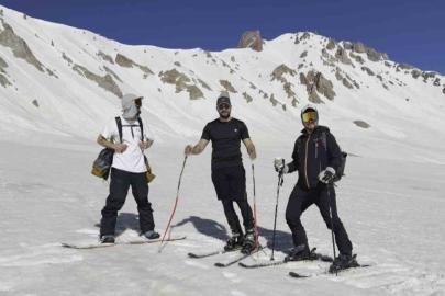 Haziran sonunda Erciyes’te kayak keyfi