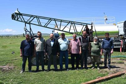 İnönü Belediyesi’nden çiftçilere su desteği