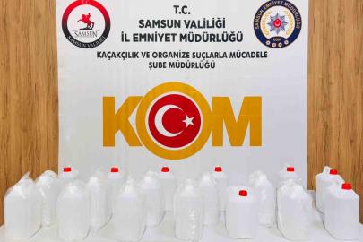 Kaçak alkol operasyonu: 90 litre etil alkol ele geçirildi
