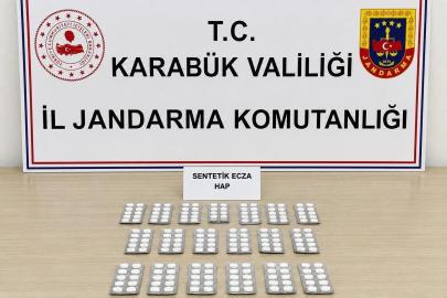 Karabük’te 331 sentetik hap ele geçirildi