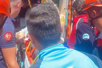 Kayalıklardan düşen şahıs yaralandı