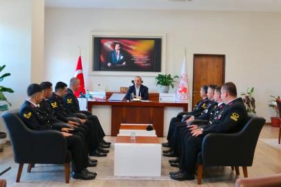 Kaymakam Erdoğan jandarma personelini ağırladı