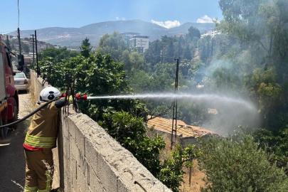 Kırıkhan’da bahçe yangını