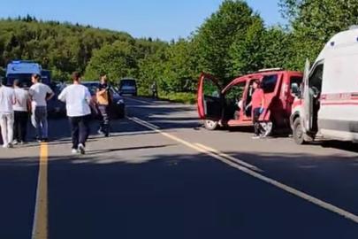 Kontrolden çıkan araç, park halindeki araca çarptı: 3 yaralı