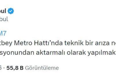 M7 Metro Hattı’nda arıza: Vatandaşlar tünelde yürüdü