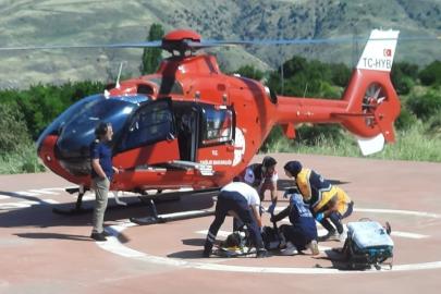 Malatya’da yaralanan vatandaş hava ambulansıyla hastaneye sevk edildi