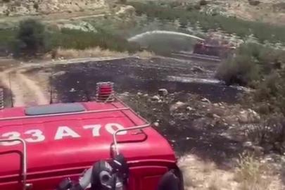 Mersin’de 6 dekar bahçe yangında zarar gördü