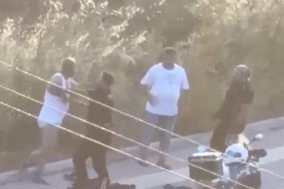 Mersin’de üst aramasında polislere direnen şahıslar ile polisler arasında arbede