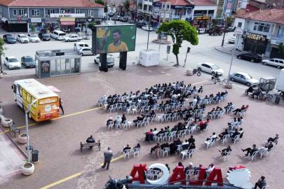 Milli maç heyecanı Alaca’da dev ekranda yaşandı