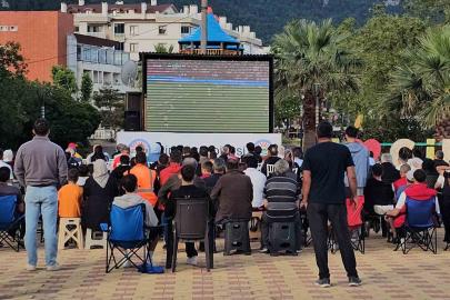 Milli maç heyecanı Kastamonu’da dev ekranda yaşandı