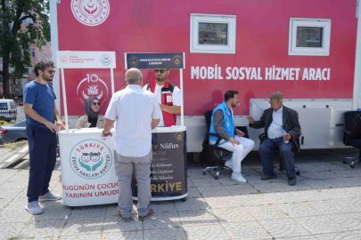 Mobil Sosyal Hizmet Aracı Samsun’da vatandaşlarla buluşuyor