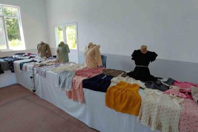 Mudurnu’da kadınların el emeği göz nuru eserleri görücüye çıktı