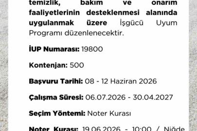 Niğde’de 500 kişilik istihdam fırsatı