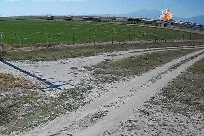 Niğde’deki havai fişek fabrikasındaki patlama kamerada