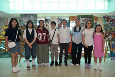 Ordu’da üstün yetenekli çocuklardan 100 eserle sanat şöleni