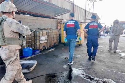 Osmaniye’de toprağa gömülü tankta kaçak akaryakıt bulundu