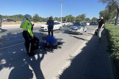 Otomobilin çarptığı bisikletli ağır yaralandı