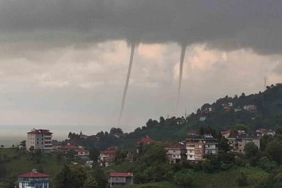 Rize’de denizde hortum
