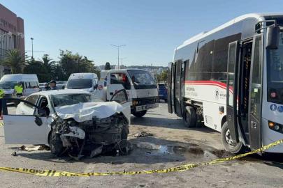 Samsun’da otomobil ile halk otobüsü çarpıştı: 7 yaralı