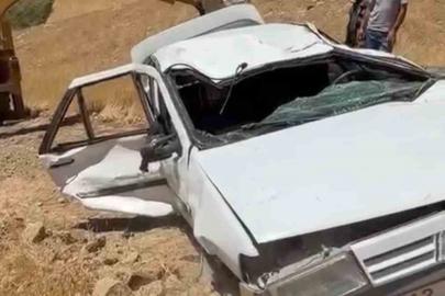 Siirt’te otomobil hurdaya döndü: 2 yaralı