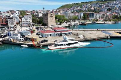 Sinop’ta yan yatan lüks yatın su alma nedeni belli oldu