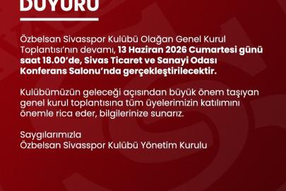 Sivasspor’da gözler yeniden genel kurula çevrildi