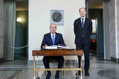 TBMM Başkanı Kurtulmuş, Finlandiya Parlamentosu Başkanı Halla-Aho ile Helsinki’de görüştü