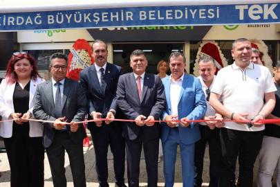 Tek market Muratlı’da hizmete açıldı