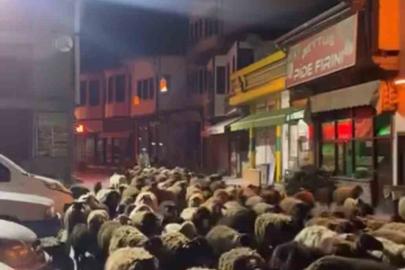 Tokat’ta yayla göçünde yüzlerce koyun şehir merkezinden geçti
