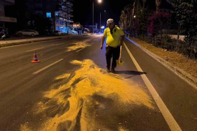 Trafik polisinden örnek davranış