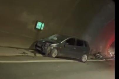 Tünelde feci kaza: Motosiklet sürücüsü hayatını kaybetti