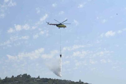 Urla Balıklova’daki orman yangını kontrol altında