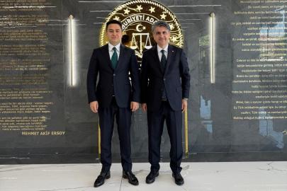 Valilerden Başsavcı Yasin Emre’ye hayırlı olsun ziyareti