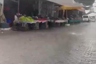 Yatağan’da sağanak yağış etkili oldu