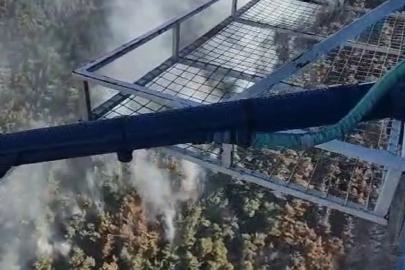 Akhisar’daki orman yangınının enerjisi düşürüldü