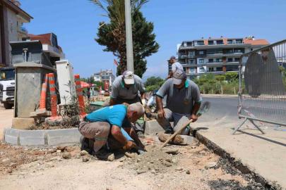Alanya Kestel Mahallesinde çalışmalar etap etap sürüyor