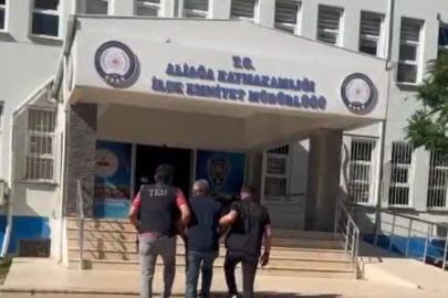 Aliağa’da 9 yıl 10 ay hapis cezası bulunan şahıs yakalandı