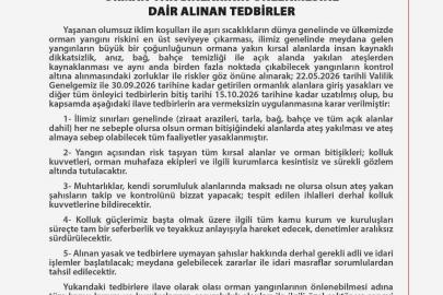 Ankara’da orman yangınlarının önlenmesine yönelik tedbirler 15 Ekim tarihine kadar uzatıldı