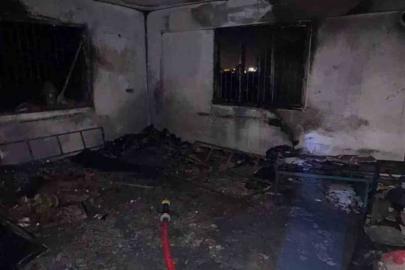 Antakya’da çıkan yangında ev kullanılmaz hale geldi