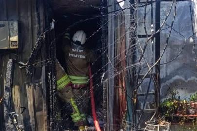 Antakya’da konteyner yangını