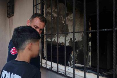 Antalya’da 13 yaşındaki çocuk çakmakla oynarken evi yaktı