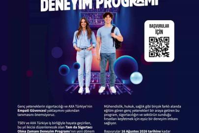 AXA Türkiye ve TSEV’in "Tam da Sigortacı Olma Zamanı" deneyim programı başvuruları başladı