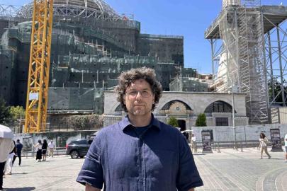 Ayasofya-i Kebir Cami-i Şerifi’ndeki restorasyon çalışmalarında yeni aşamaya gelindi